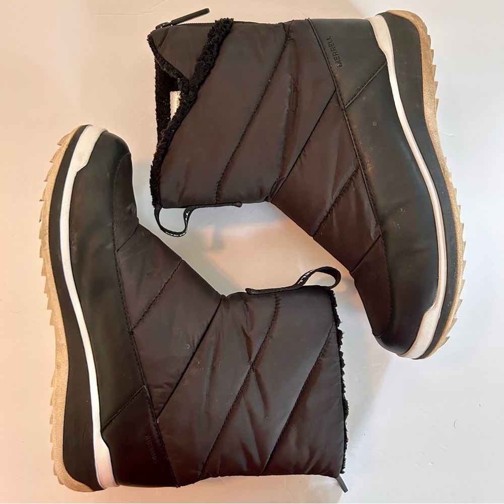 Merrell Snowcreek Mid Zip Cozy Polar Waterproof Winter Boots Black Womens 10 - Picture 9 of 14